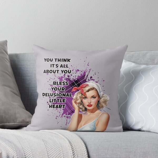 Item preview, Retro Housewife Humor You Think It's All About You Pin-up Illustration Art designed and sold by adriana-holmes.
