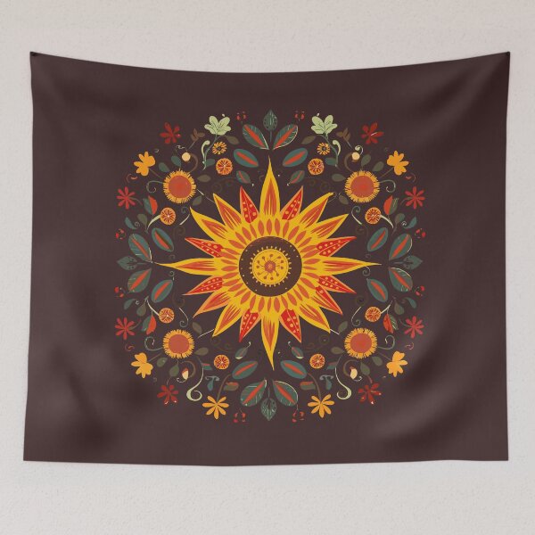 Item preview, Vintage Folk Art Sun designed and sold by ImprintMage.