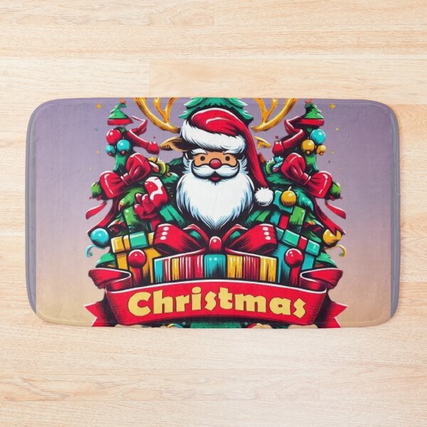 Item preview, Merry Christmas wishes Santa Claus greeting card graphics  designed and sold by JaroDesign2023.