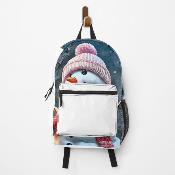 Item preview, Happy Snowman With Pink Hat designed and sold by CAC Graphics.