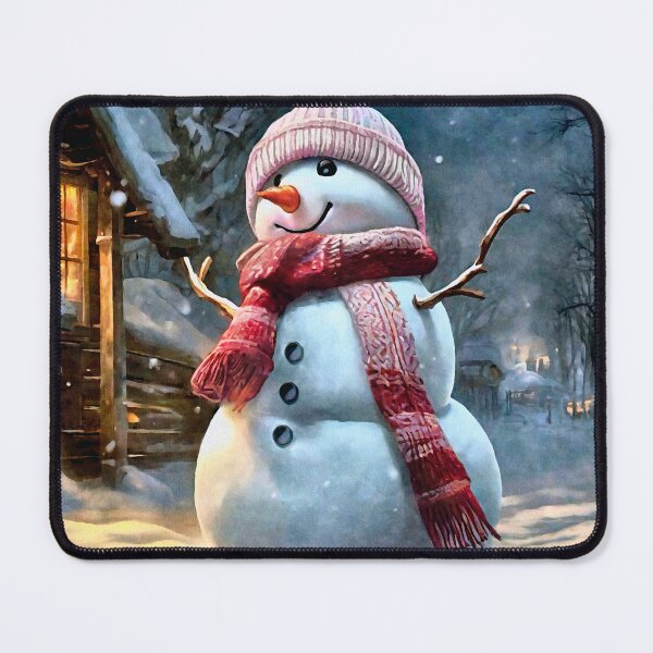 Item preview, Happy Snowman With Pink Hat designed and sold by CAC Graphics.
