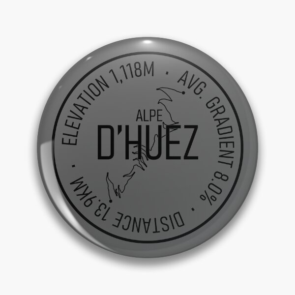 Artikelvorschau, Alp d'Huez-Besteigungsstatistik und Route entworfen und verkauft von bonk-cycling.