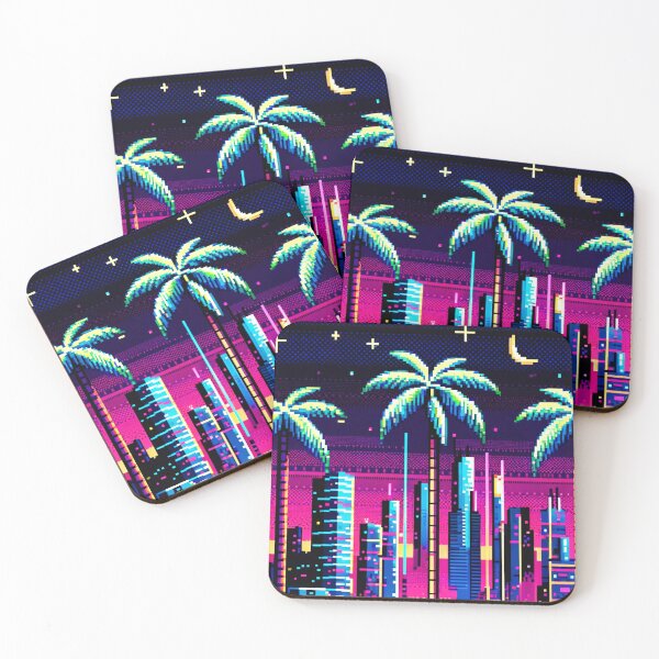 Item preview, Cyber Palms: Neon Nightscape designed and sold by PixelPunkster.