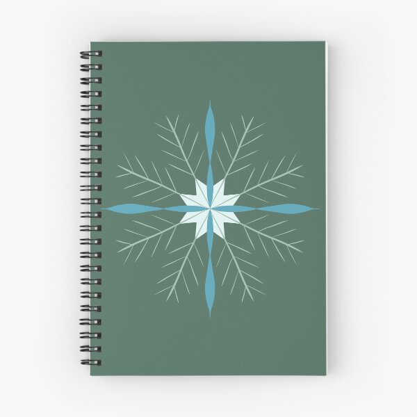 Item preview, Minimalist snowflake in green motif designed and sold by martaaileen.