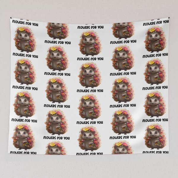 Item preview, Cute Hedgehog in flower costume on Christmas party  designed and sold by BotunPeony.