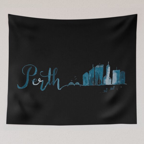 Item preview, Watercolour Perth skyline  designed and sold by Artbylees.