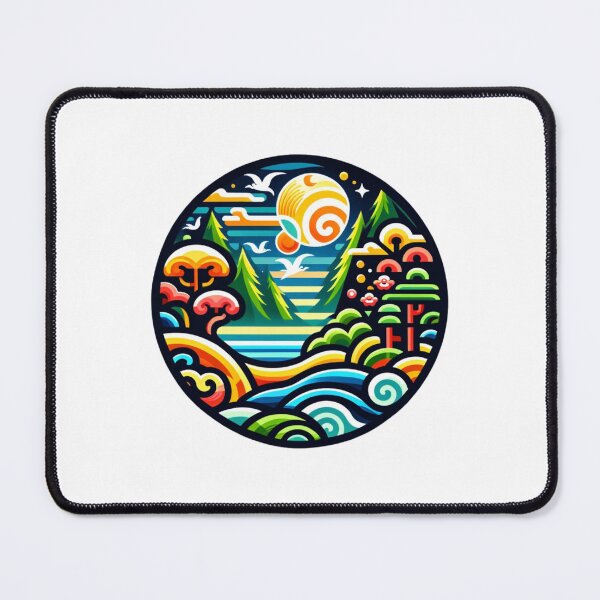 Item preview, vibrantly colored forest designed and sold by VoilaPrint.