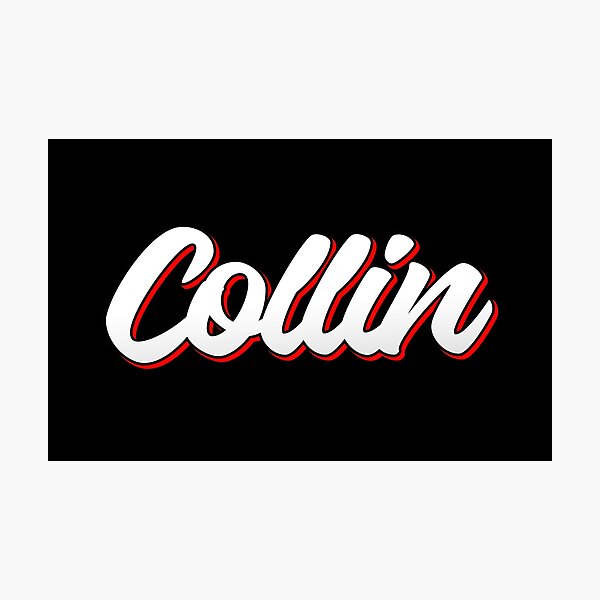 Item preview, Retro Collin Name Label (Black) designed and sold by NafilNafiz.