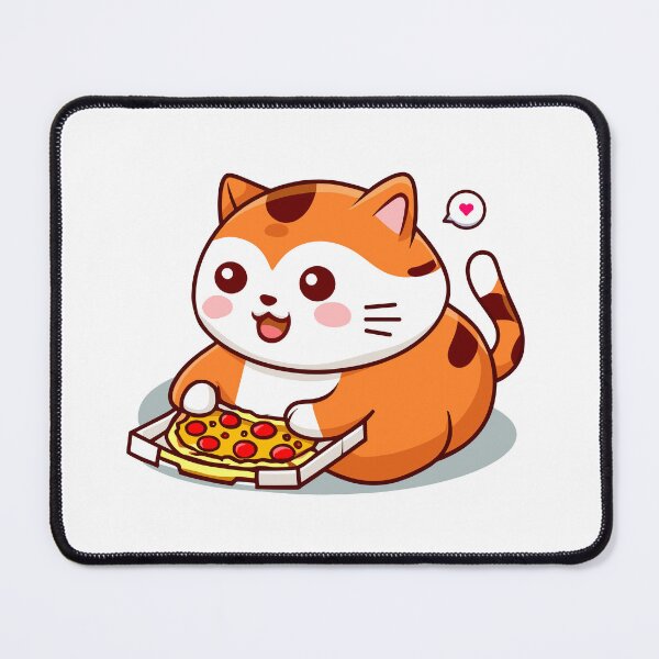 Item preview, Cute fat cat likes to eat pizza. designed and sold by tanapong51.