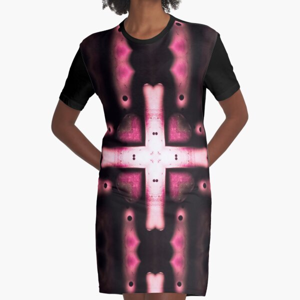 Abstrakte Kunst - Fluid Art T-Shirt Kleid