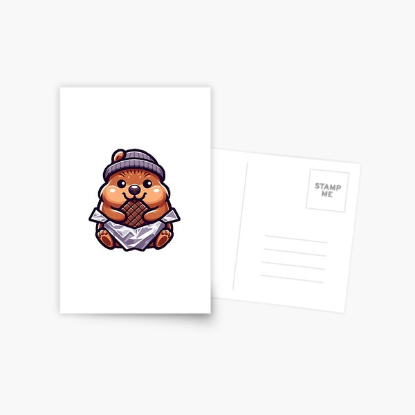 marmot with chocolate Postcard