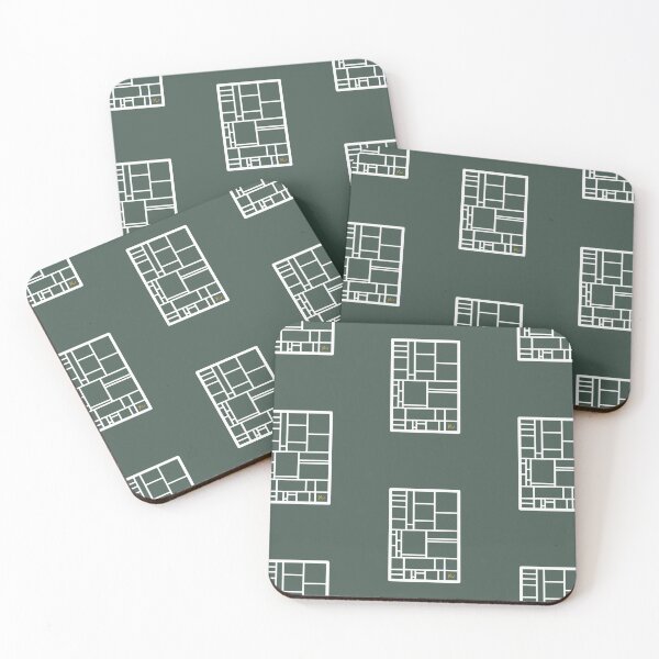 Aperçu de l'œuvre Rectangles abstraits - Vert créée et vendue par Happy-K.
