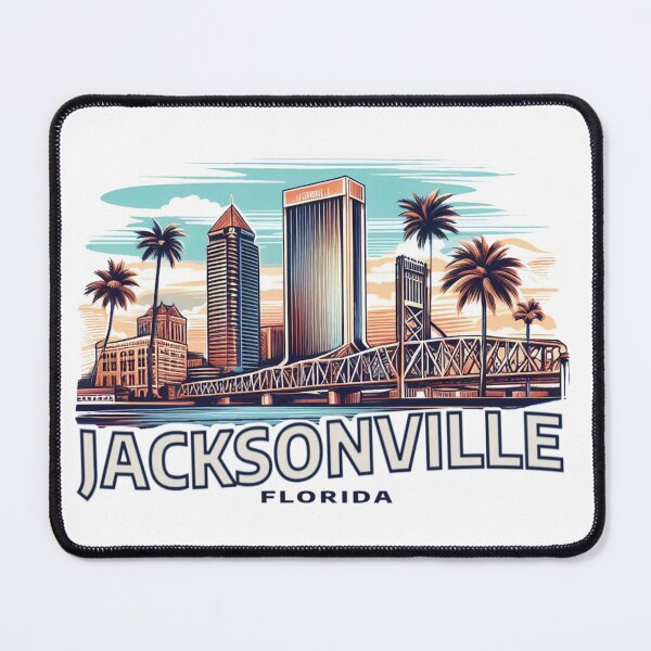 Item preview, Jacksonville Florida Watercolor Illustration designed and sold by PaintMeWorld.