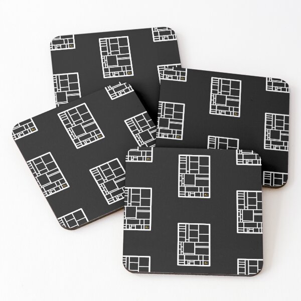 Aperçu de l'œuvre Rectangles abstraits - Noir créée et vendue par Happy-K.