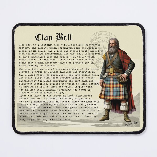 Item preview, Clan Bell Scottish History  designed and sold by BagTown Clans.