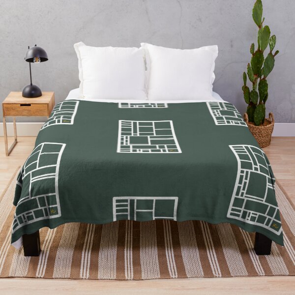 Aperçu de l'œuvre Rectangles abstraits - Vert créée et vendue par Happy-K.