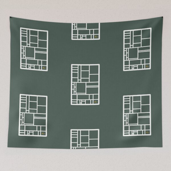 Aperçu de l'œuvre Rectangles abstraits - Vert créée et vendue par Happy-K.