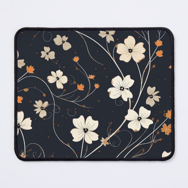 Item preview, White Orange Flowers Pattern designed and sold by GrinGalore.