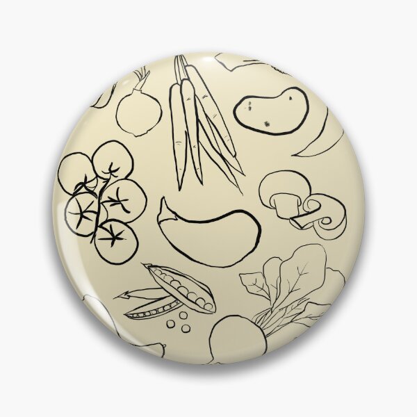 Item preview, Minimalist illustration of various vegetables, trendy sketch designed and sold by AlarconStudio.