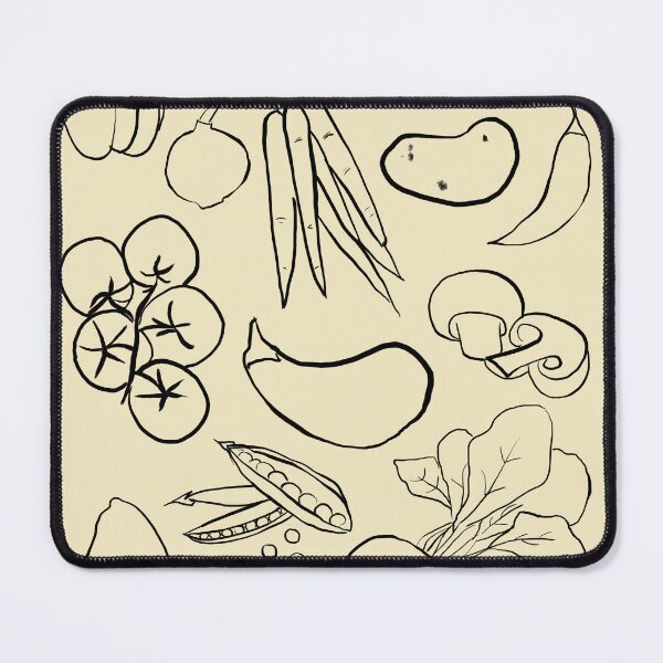 Item preview, Minimalist illustration of various vegetables, trendy sketch designed and sold by AlarconStudio.