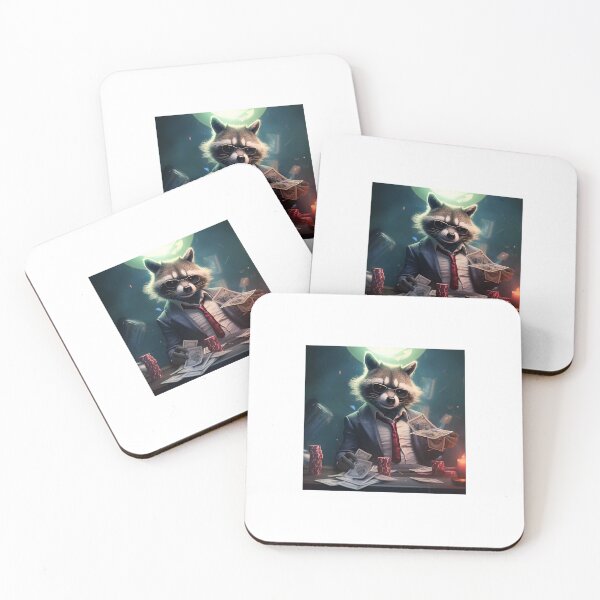 Item preview, Wolf of Wall Street Raccoon designed and sold by ronpon.