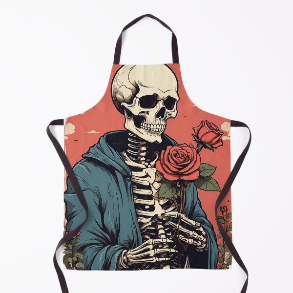 Item preview, Skeleton holding a red rose. designed and sold by wplamkung.