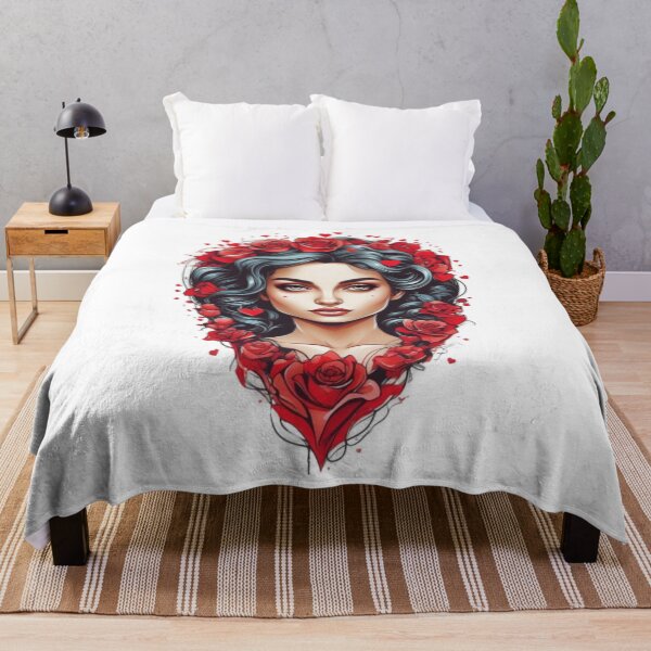 Item preview, Lady with Roses designed and sold by Becooldesing.