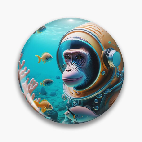 Item preview, Space Monkey Astronaut | Scuba Diver | Universe Explorer designed and sold by monkeybusiness.pt.