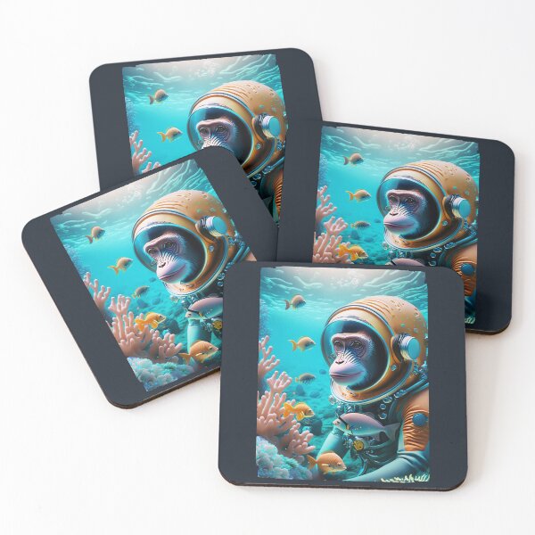 Item preview, Space Monkey Astronaut | Scuba Diver | Universe Explorer designed and sold by monkeybusiness.pt.