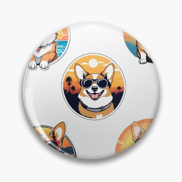 Item preview, Smiling corgi\Cute Tricolor Corgi Pack of Stickers designed and sold by Almasrigroup.
