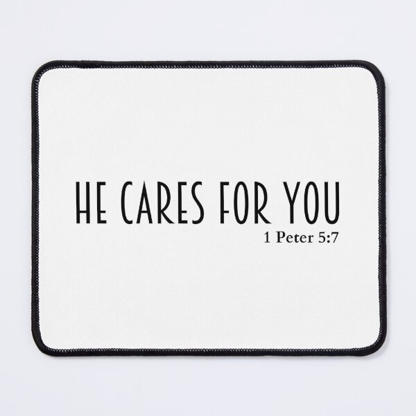 Item preview, He cares for you 1 Peter 5:7 designed and sold by HisPromises.