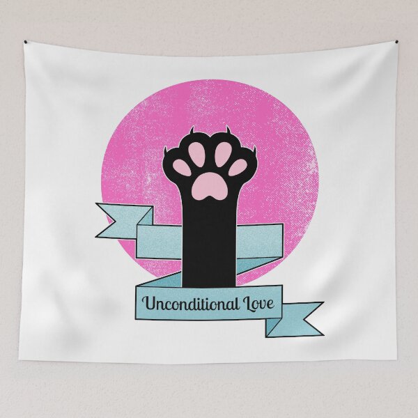 Item preview, Unconditional Love | Cat Paw | Teal and Pink designed and sold by ObsidianDaz.