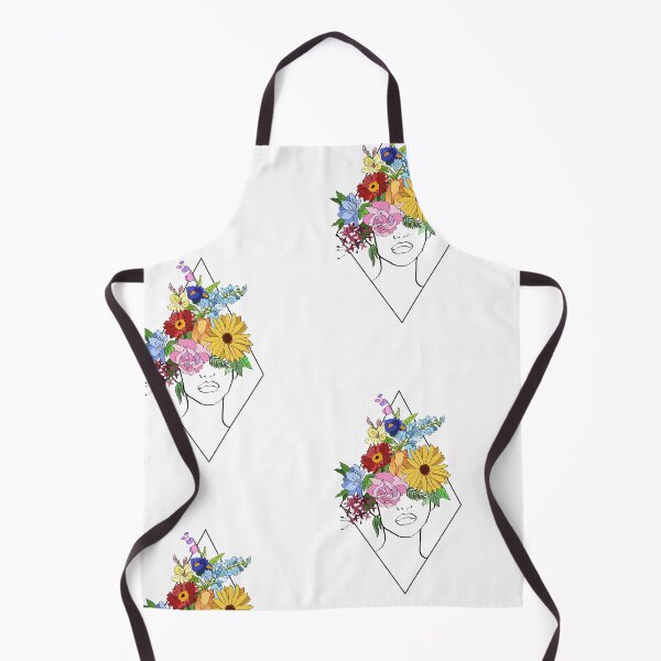 Item preview, Woman with colorful Flowers on her Head designed and sold by colorfulglee.