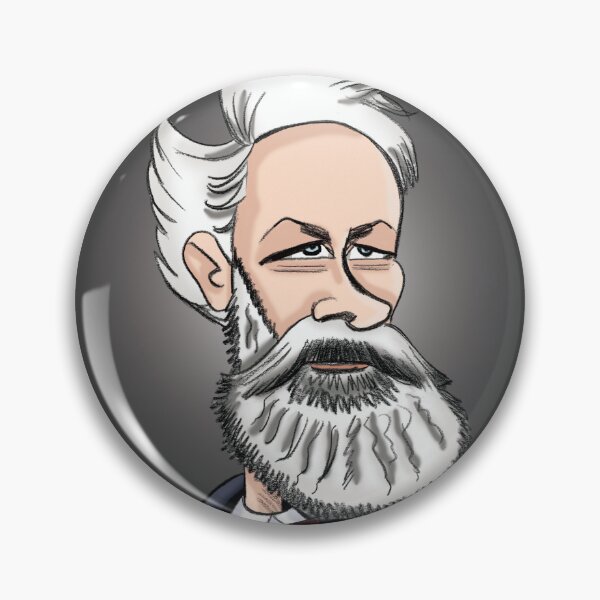 Item preview, Caricature Jules Verne designed and sold by BThiriet.