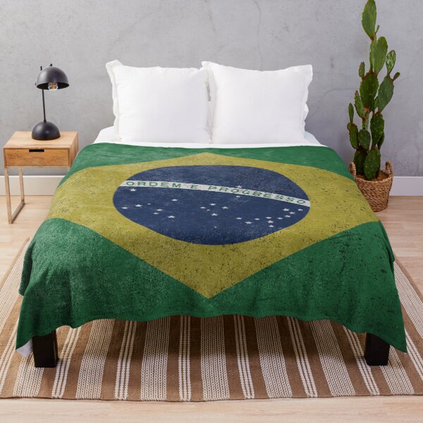 Item preview, Distressed, Old, Faded & Worn Flag of Brazil (bandeira do Brasil) designed and sold by STUDIO-72.