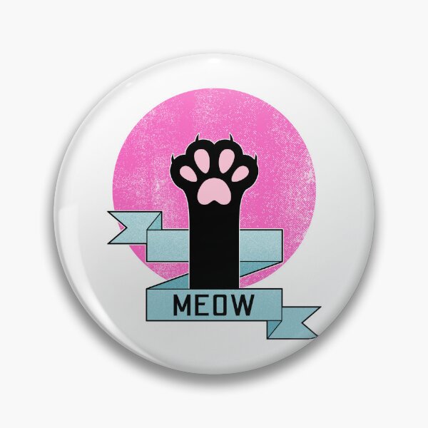 Item preview, Meow | Cat Paw | Teal and Pink designed and sold by ObsidianDaz.