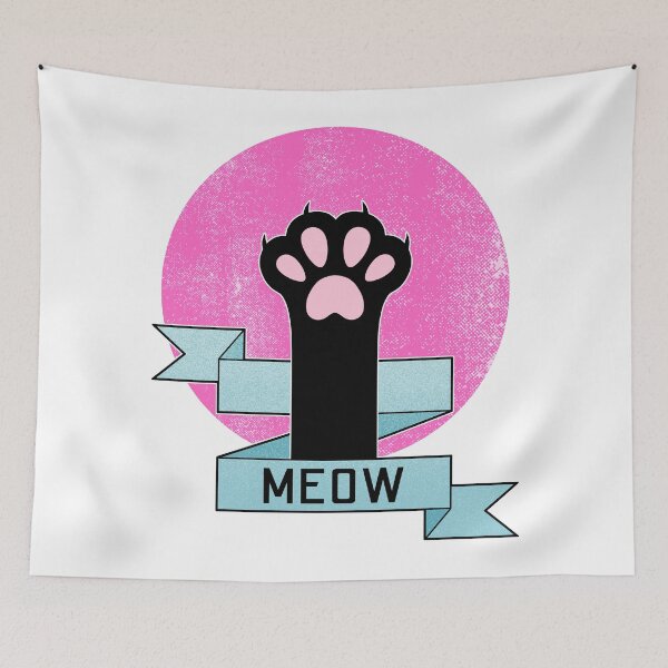 Item preview, Meow | Cat Paw | Teal and Pink designed and sold by ObsidianDaz.