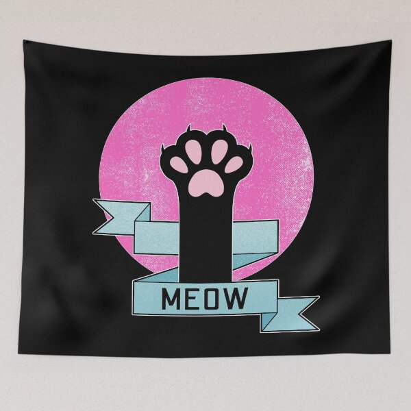 Item preview, Meow | Cat Paw | Teal and Pink designed and sold by ObsidianDaz.