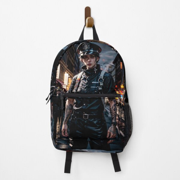 Item preview, Hot Male Police Officer, Black Uniform tattoo designed and sold by NPC-Trader.