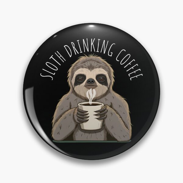 Item preview, Sloth Drinking Coffee designed and sold by ratchawoot.
