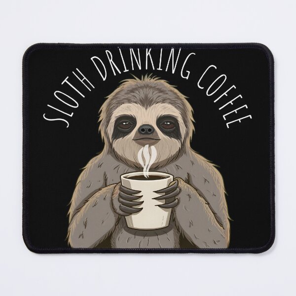 Item preview, Sloth Drinking Coffee designed and sold by ratchawoot.