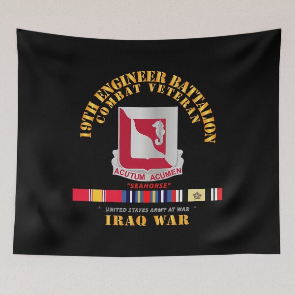 Item preview, Army - 19th Engineer Battalion - Iraq War w SVC designed and sold by Military Insignia Products.