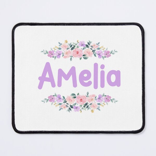 Item preview, Purple Flower Amelia Name Label designed and sold by NormadWorld.