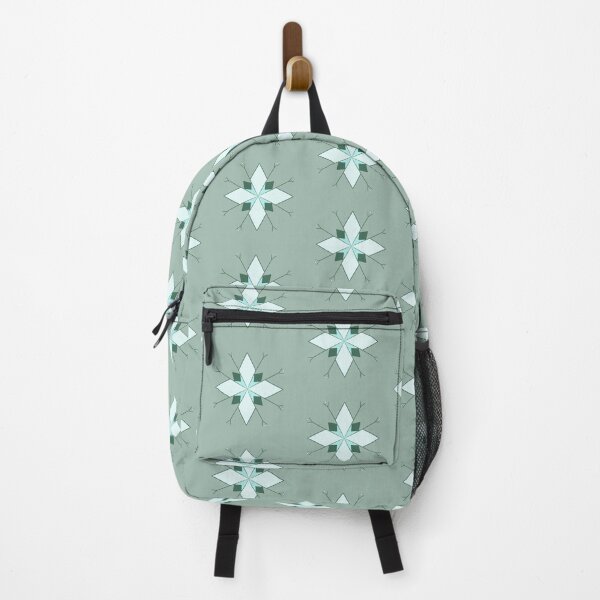 Item preview, Art deco snowflake in green motif designed and sold by martaaileen.