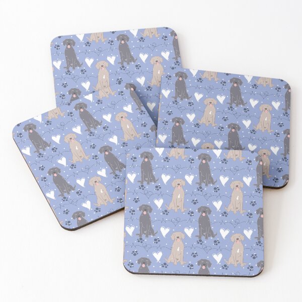 Item preview, LOVE Blue and Gray Weimaraners Weim designed and sold by Lulupainting.