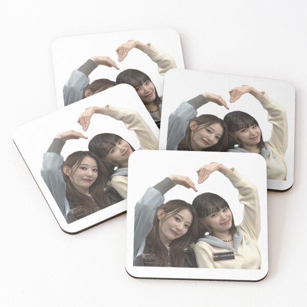 Item preview, LE SSERAFIM chaewon and sakura heart photo sticker designed and sold by artfulmadness.