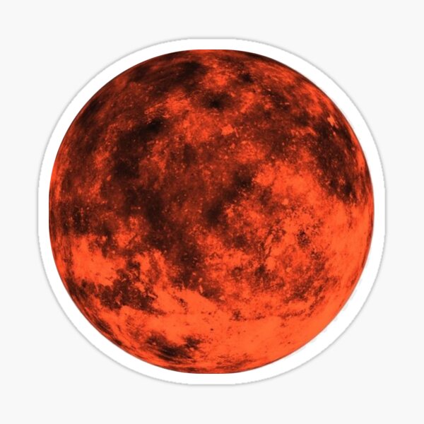 Vista previa del artículo con la obra «Luna Roja», diseñado y vendido por lukscot.