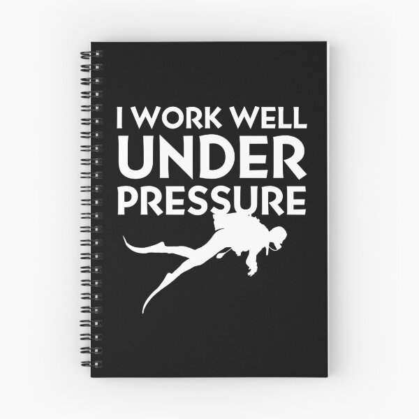 Item preview, "I work well under pressure" funny text for Scuba Divers designed and sold by in-leggings.
