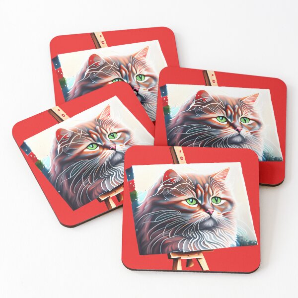 Item preview, Whisker Whimsy: Artistic Cat for Feline Enthusiasts designed and sold by captainpeter.