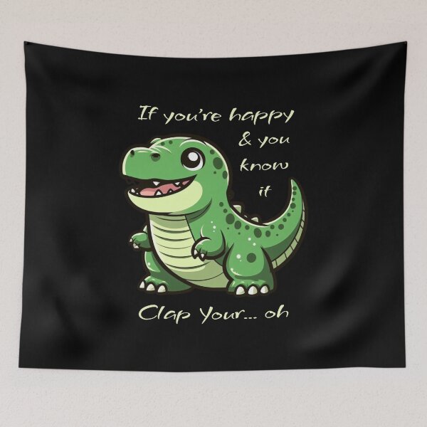 Item preview, If You're Happy and You Know It Clap Your Hand Tyrex designed and sold by ozdilh.